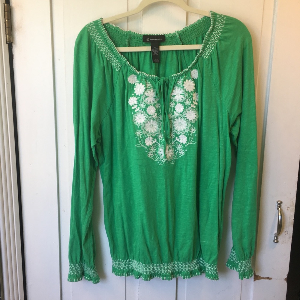 XL INC Green Blouse
